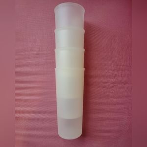 Vintage Tupperware Clear Tumbler Set